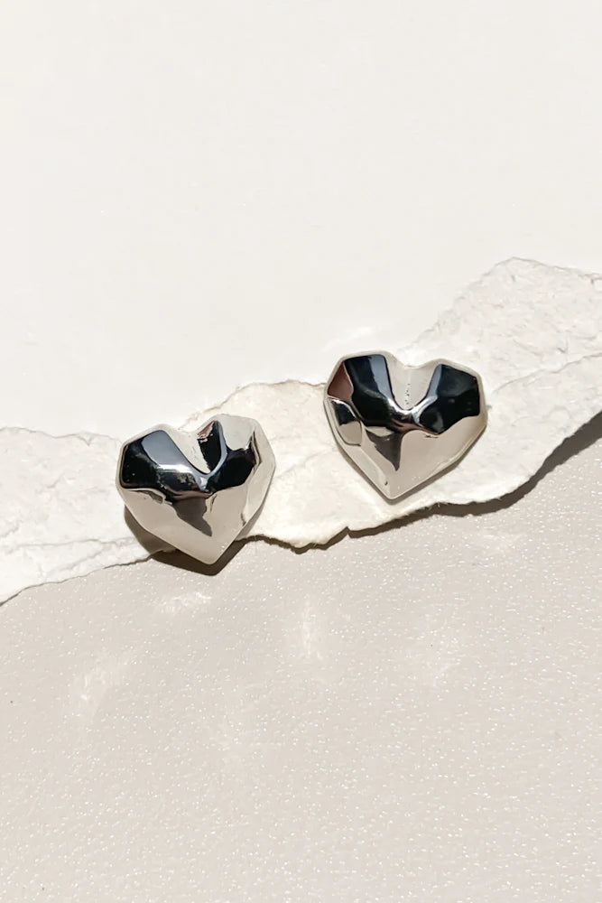 Lyra Heart Studs