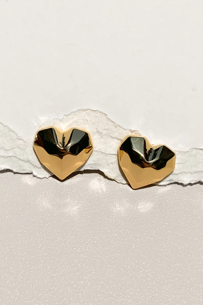 Lyra Heart Studs